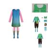 Niedliches Fantasy Trolls Cosplay Kostüm Mohn Kleid Anime Halloween Bühnenoutfit
