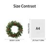 30cm Christmas Wreath Artificial Flower Decoration Wreath Door Hanging Wall Hanging