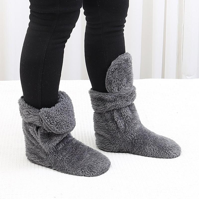 Winter Ankle Warmers Cold Socks Fractured Gypsum Socks For Middle-aged And Elderly People Indoor Home Warm Floor Socks