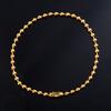 Gold Plated Stainless Steel Bead Bracelet for Women Girl Anklet Link Foot Hand Chain Ball Round Rolo Jewelry Accessories