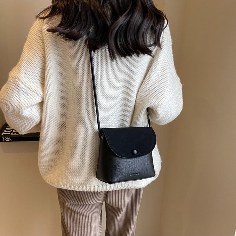 Vintage Leather Crossbody Bags for Women 2024 Designer Brand Female Small Flap Shoulder Underarm Bag Armpit Handbags and Purses