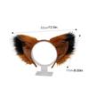 Multicolor Faux Fur Cat Ears Fluffy Realistic Texture Flexible Cosplay Ears Hair Hoop Lightweight Comfortable Animal Headband