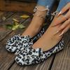 Women's French Vintage Bow Flats - Round Toe Low Heel Slip-On Pumps for Spring/Summer, Casual Comfort Shoes