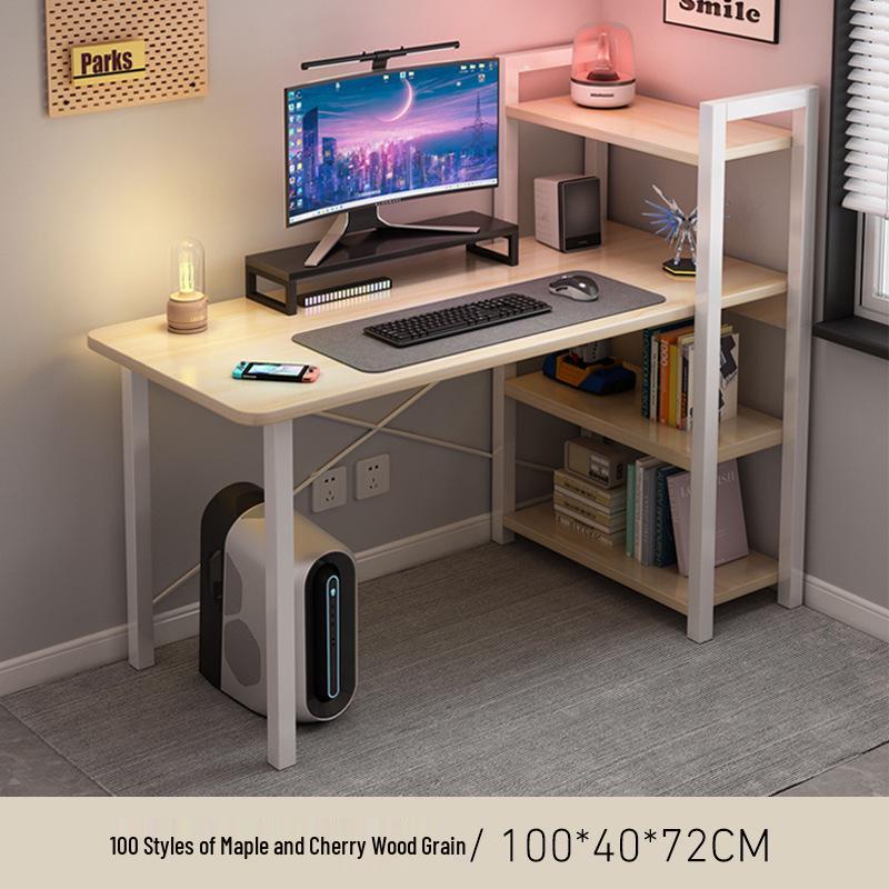 Multifunctional Corner Desk with Bookshelf - Perfect for Home Office or Bedroom