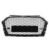 Front Bumper Radiator Grille ADA37840 RS Style Gloss Black Front Mesh Bumper Grill for 8V Facelift 2017 to 2020
