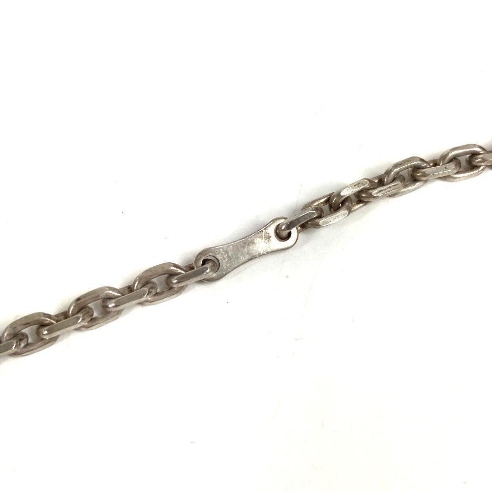 HERMES Animal Chain Bag Charm Key Holder Leather gray/blue