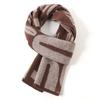 Letter Design Versatile Pure Wool Scarf Fashion Warm Small Wide Shawl Autumn and Winter New 100 Wool Scarf