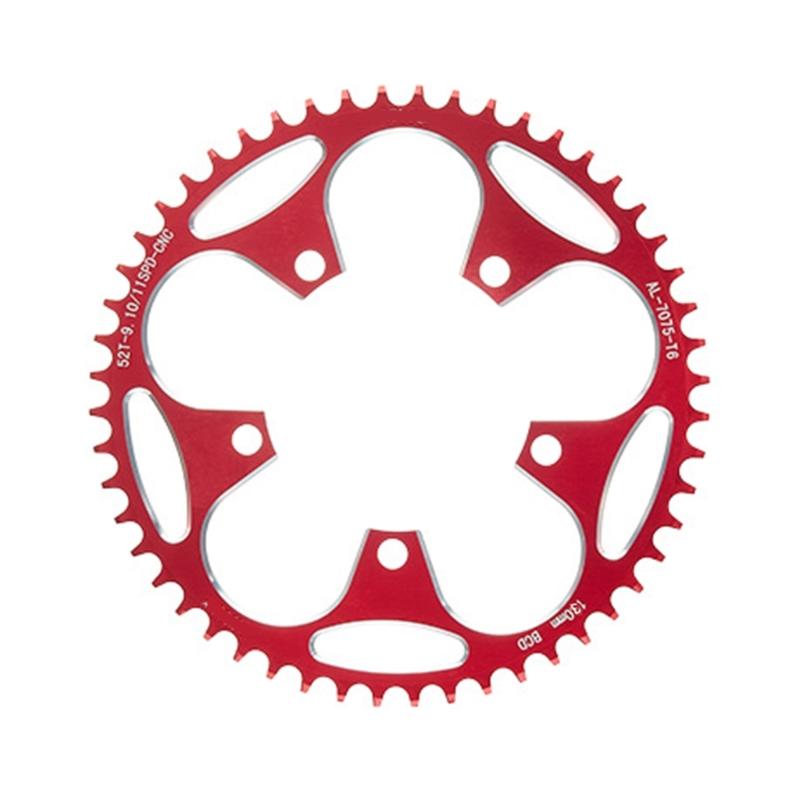 110BCD/130BCD Narrow Wide Chainring Aluminum Alloy Mountain Bicycles 5 Screws Round Chainring Direct Mounted Chainring