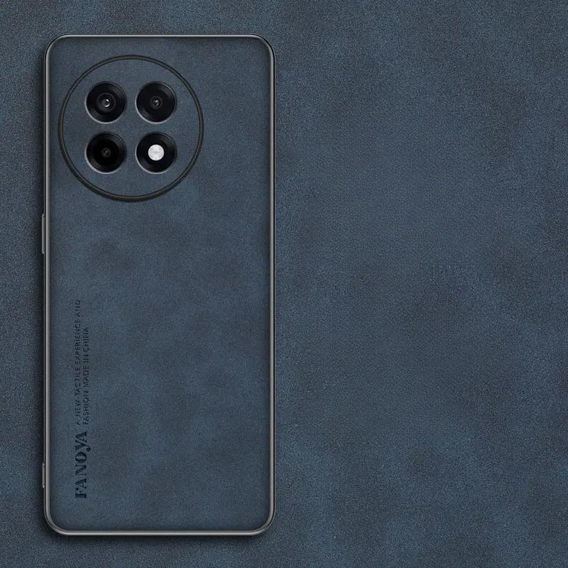 

Роскошный кожаный чехол Skinsheep для Oneplus ACE 5 Pro ACE5 Матовый силиконовый чехол для Oneplus ACE 5pro ACE 3V 3 Pro 1+13R TPU противоударный бампер oneplus ACE 5 синий