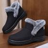 Women's Fuzzy Snow Boots With Fur Lined Warm Ankle Boot Faux Suede Anti-Slip Winter Shoes for Women Outdoor Chunky Platform Walking Short Booties