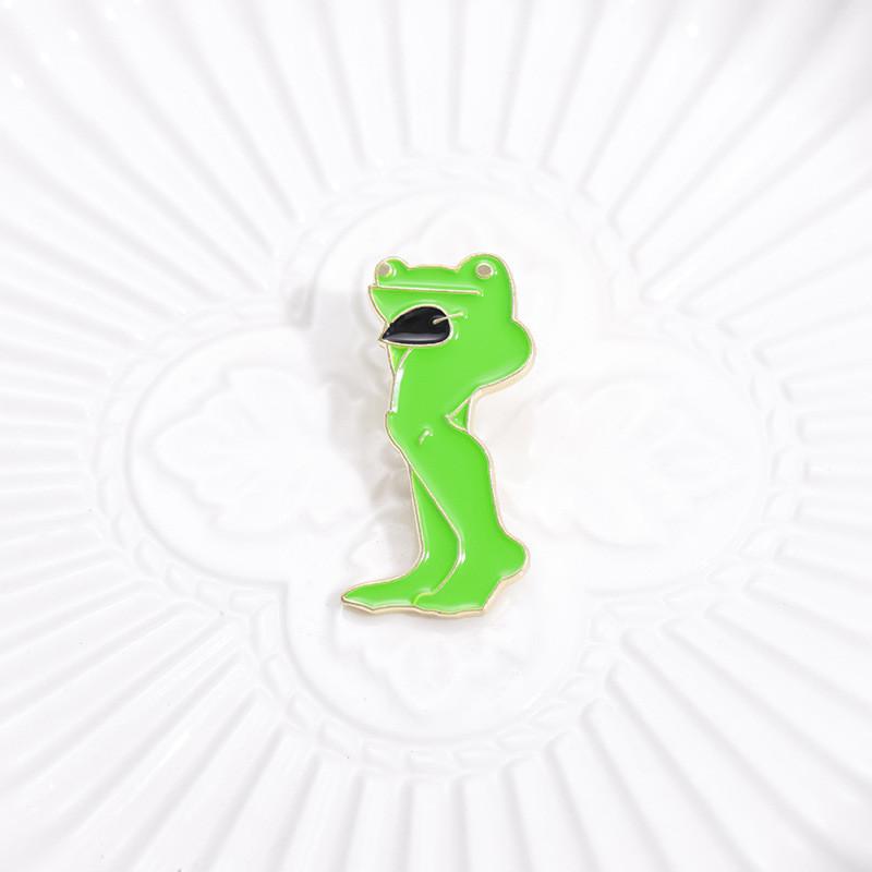Long Trendy Colorful Legged Frog Pin Brooch Ideal For Anime Fans Collectors And