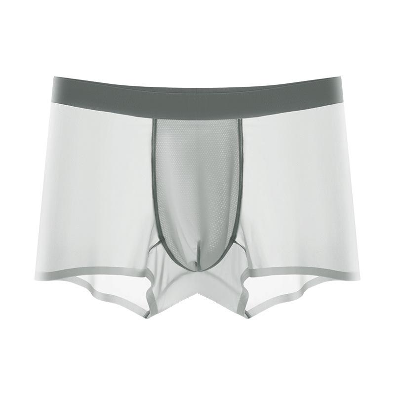 

Jiao Ke Ultra-Thin 001 Men s Boxer Briefs: Smooth, Moisture-Wicking, Antibacterial, U-Pouch Honeycomb Design. L
