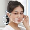 20PCS Clear Plastic Catering Mask Hotel Beauty Chef Waiter Protective Mask Reusable Visible Splash Proof Mask