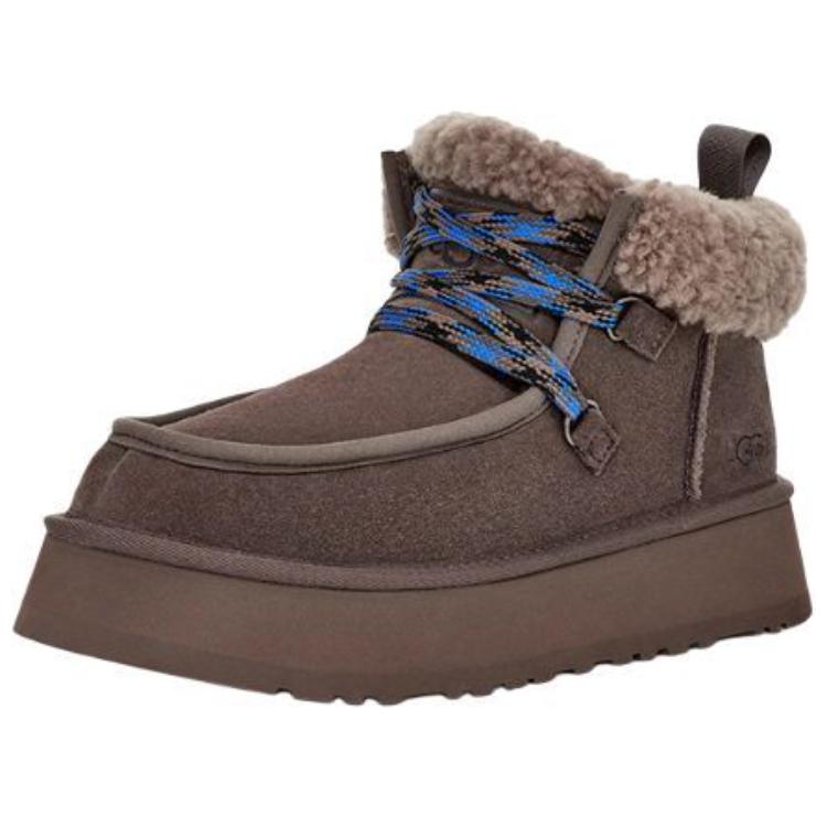 New UGG Warm Short Snow Boots Women's Thundercloud Gray 1143954-TCLD