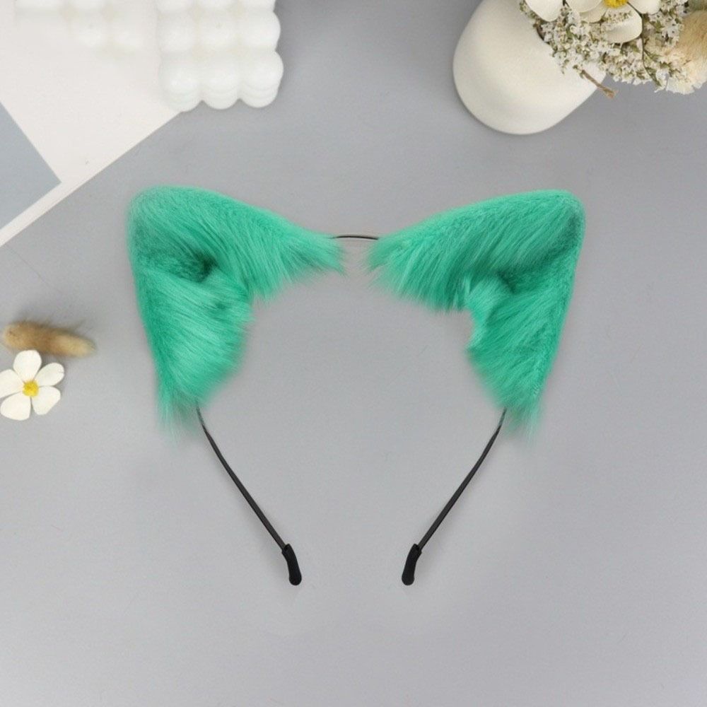 Artificial Cat Ears Headband Furry Lolita Ears Headwear Practical Hair Accessories  Adults