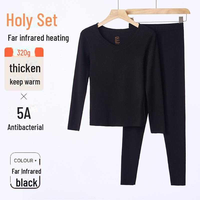 

Жіночий та чоловічий безшовний термокомплект - Німецький вельвет, Потовщений для тепла восени/взимку Women s, L size чорний