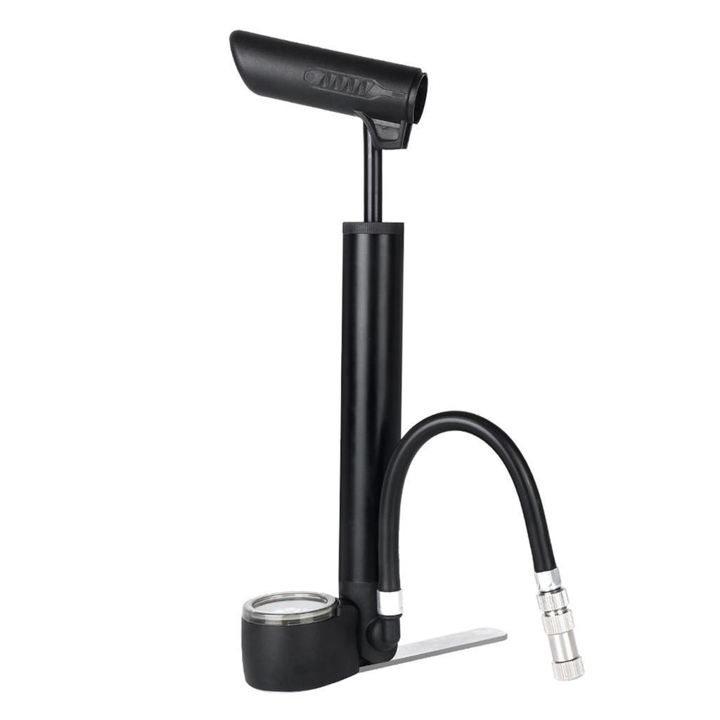 Portable Aluminum Air Pump for Bike Car Ball 120PSI High Pressure with Pressure Meter for Bike Electric Bike Basketball