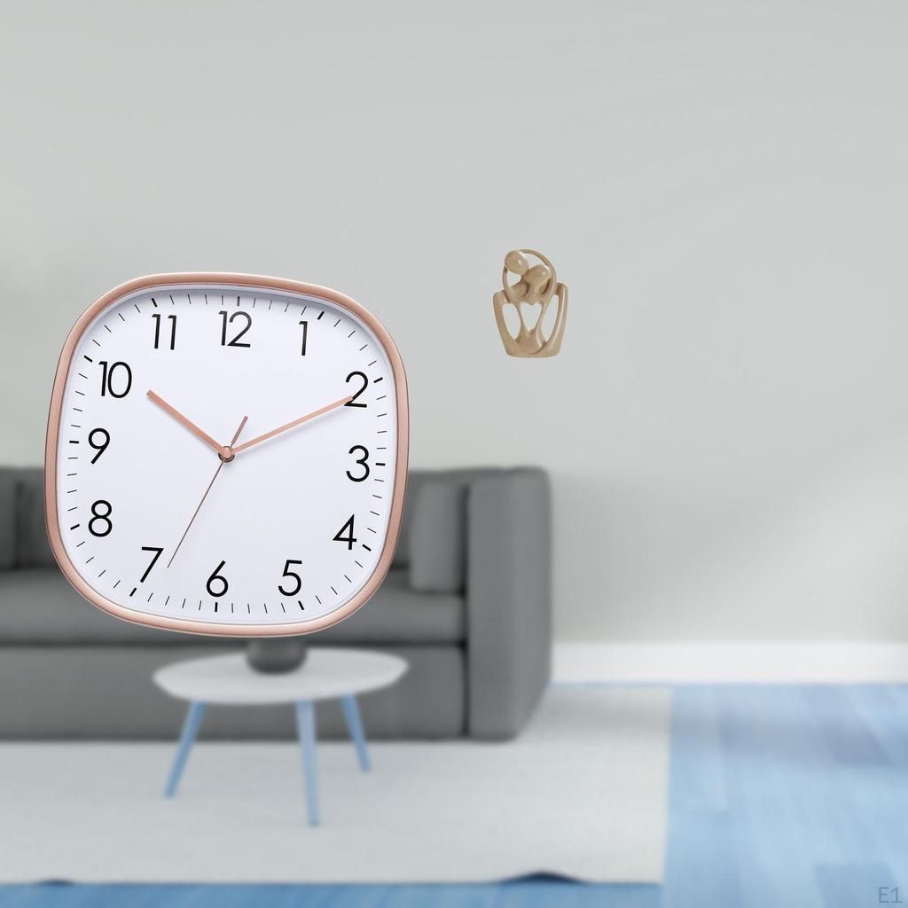 Vintage Digital Wall Clock And Abstract Couple Resin Statue Creative Art for Home Dining Room