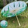 Chinesischer Antikstil Requisite Tanzschirm 56cm Cosplay Hanfu Ölpapier-Regenschirm Tanzaufführung