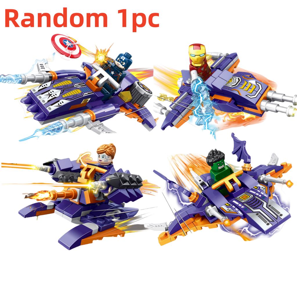 Blind Box Mini Marvel Building Blocks Figures Big Goblin Spiderman Iron Man Venom Captain Hawk Deadpool Technic Armor Gift Toys