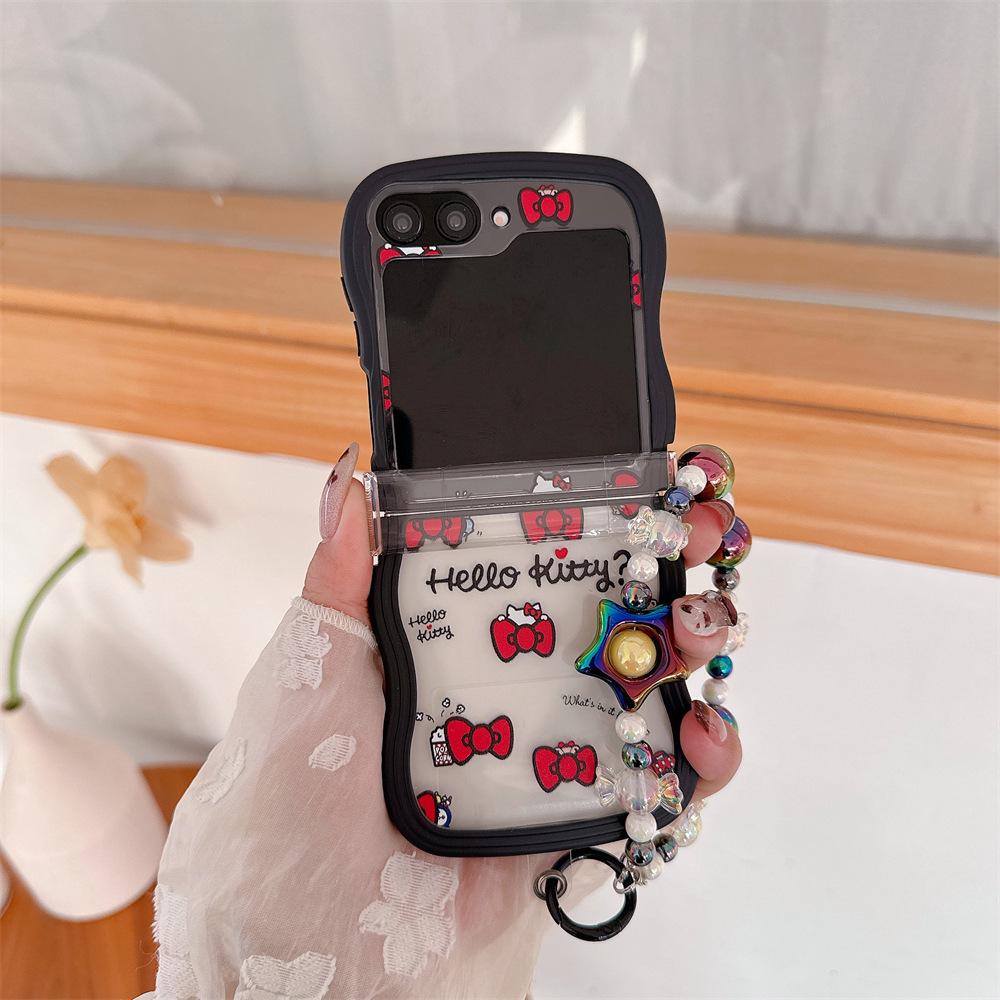Hello Kitty Samsung Galaxy Z Flip Series Protective Case with Lanyard