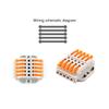 Cable Connector Orange Mini Quick Connector Universal Compact Cable Connector Household Wire Terminal Connector