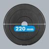 Bituminous Load Set 4X2.5Kg 10Kg Hole 31Mm Classic Plate Rebel