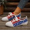 A Large-sized, Breathable, Two-tone, Front-lacing, Lightweight Sports Shoe for Women