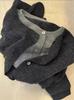 Women's 2024 Grey Wool Cardigan Sweater - Fake Two-Piece Knit for Autumn/Winter Outerwear