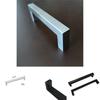 Modern Stainless Steel Drawer Handles With Brushed Finish For Kitchen Cabinets And Wardrobes