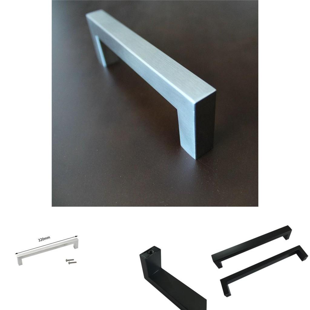 Modern Stainless Steel Drawer Handles With Brushed Finish For Kitchen Cabinets And Wardrobes