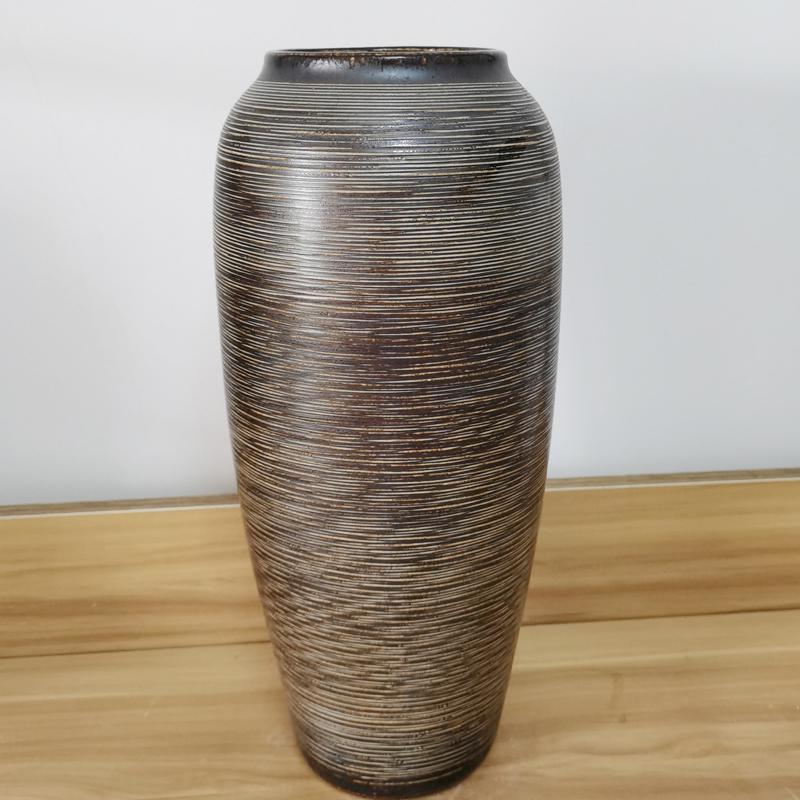 Jingdezhen Retro Keramikvase für frische/getrocknete Blumen – Hydroponischer Topf für Bonsai, Wohnzimmer-, Schlafzimmer- oder TV-Schrankdekoration.