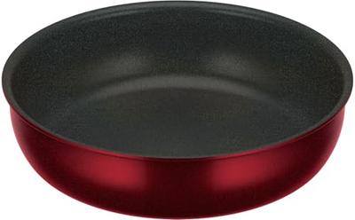 Thermos Slitstark Serie Avtagbart Handtag Stekpanna KVD, IH/Gasspis Kompatibel, Djup Röd KVD-022 DR