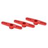 3Pcs 25T Aluminum Alloy RC Servo Arm Horn Long Type for 1 10 Remote Control Car Upgrade PartRed