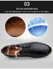 Men's Textured Interwoven Leather Shoes, Fashionable Business Casual, Soft Sole & Upper, British Lace-up Design
