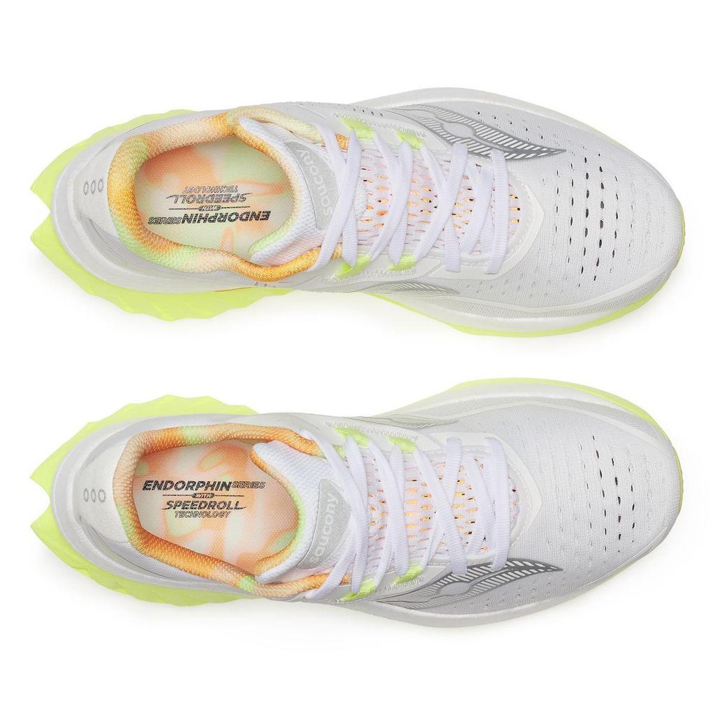 SAUCONY Endorphin Speed 4 Moda Simple Cómodos Antideslizantes Caña Baja Estilo de Vida Zapatos Casuales Zapatilla para Mujer Blanco S10940-30