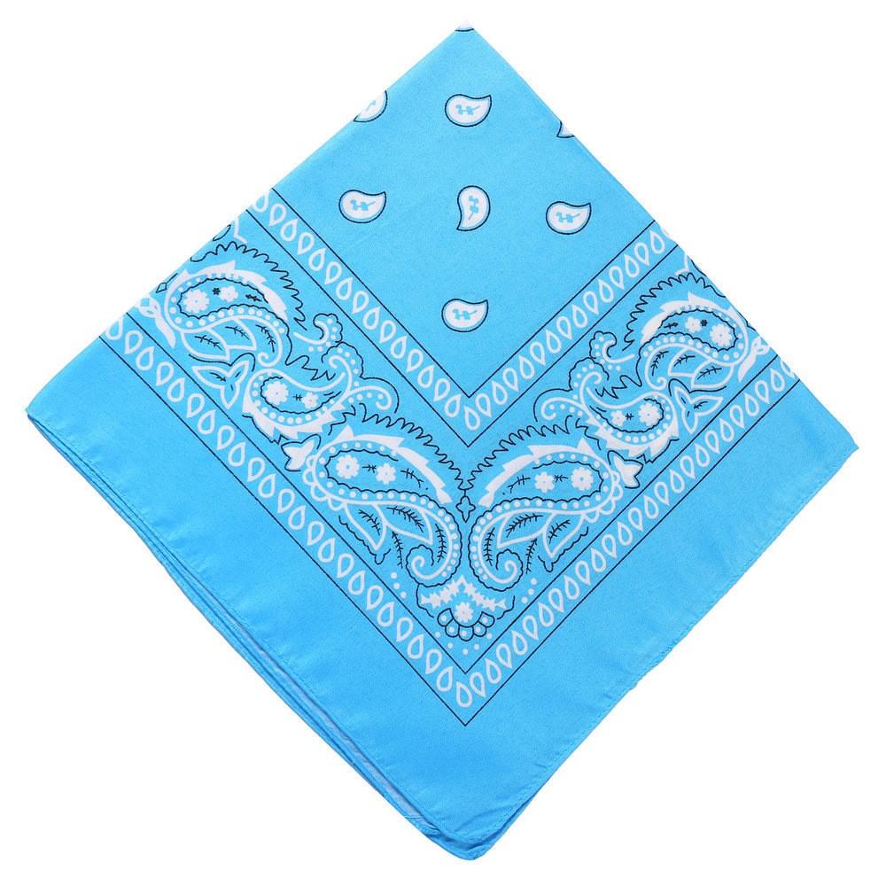 Foulard Quadrato Bandana Paisley in Cotone Copricapo Modello Classico Tessuto Leggero Traspirante per Attività all'Aperto e Uso Quotidiano