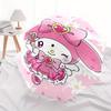My Melody, Pink Automatic Opening and Closing Parasol Compact Travel Umbrella with 8 Ribs for Women and Men Ideal Birthday/Christmas Gift, O
