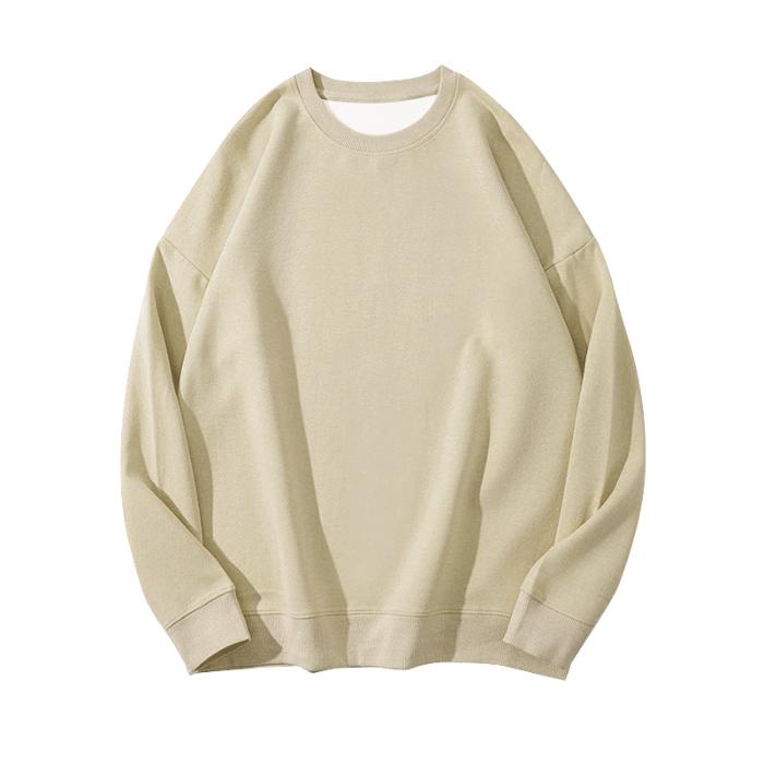 Unisex Autumn 330g Cotton Men’s Solid Hoodie Fashion Large Size Thin Men Women Pullovers Breathable O-Neck Sweatshirt Casual Oversized Male Clothes