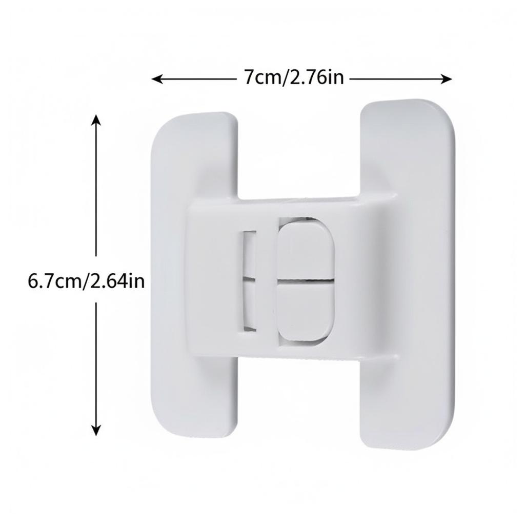 Refrigerator Door Auto Lock Safety Drawer Closer Baby Proofing ABS Material Anti-Open Drawer Closer For Baby Children Protection