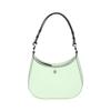 Emerson Logo Zip Top Shoulder Textured Leather Tote Bag Small Women Handbags Light-Mint-Green 150258-400