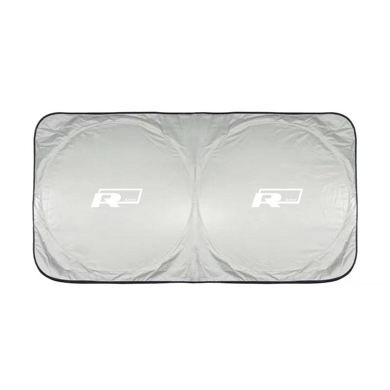 

2026 Hot For Volkswagen VW Car Windshield Sun Visor UV Sunshade Protection Shield For VW GTI Polo Golf Passat Tiguan Arteon Toua