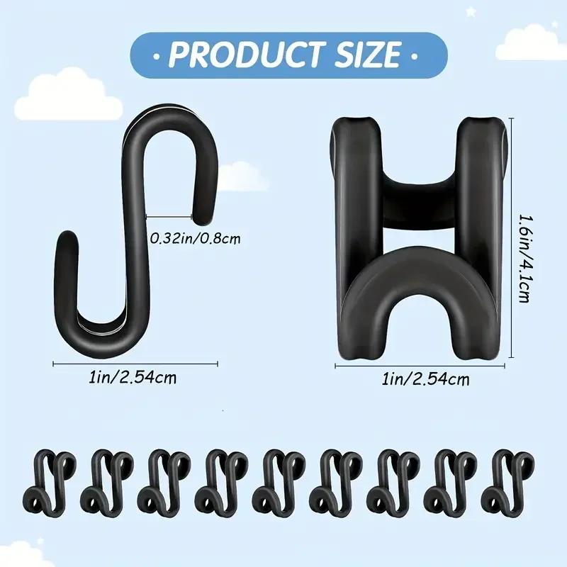 Wardrobe Hanger Hooks Organizer Connect Multifunction Cascading Plastic Bedroom Wardrobe Storage Space Saving Coat Hook,Hanger