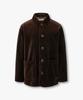 Man On The Boon Velvet Collar Button-Up Jacket_Brown 4715309015