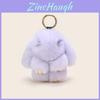 Adorable Classic Plush Rabbit Fur Keychain Accessory For Stylish Girls Gifts