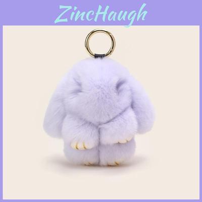 Adorable Classic Plush Rabbit Fur Keychain Accessory For Stylish Girls Gifts
