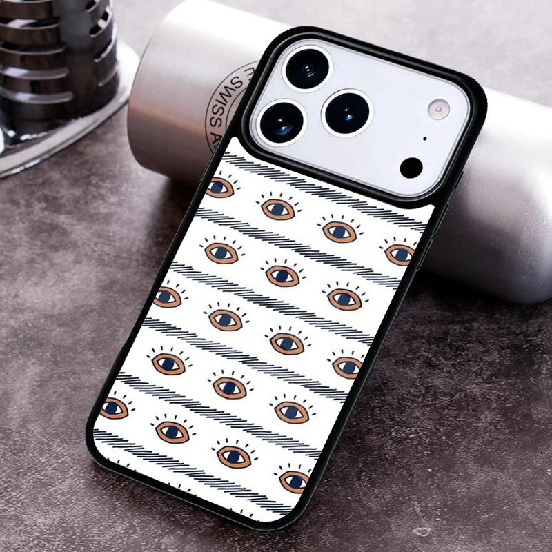 Eyes Pattern Phone Case for iPhone 17 16 15 Pro Max Air 14 13 12 11 Plus Shockproof Cover