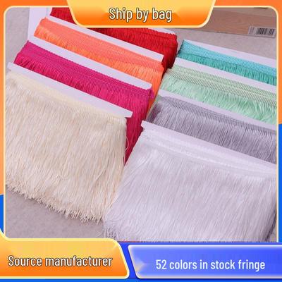Bordo con Frange e Nappe in Poliestere (10-20cm) per Costumi di Scena, Tende, Tappeti e Decorazioni in Pizzo