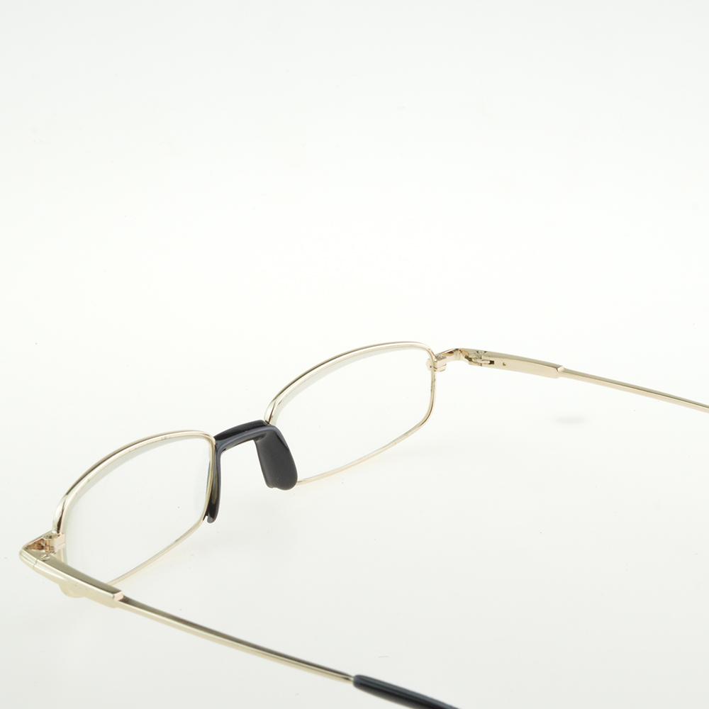 Clara Vida Gold Narrow Metal Frame Mineral Crystal Lenses Reading Glasses For Men Women +1 +1.5 +2 +2.5 +3 +3.5 +4