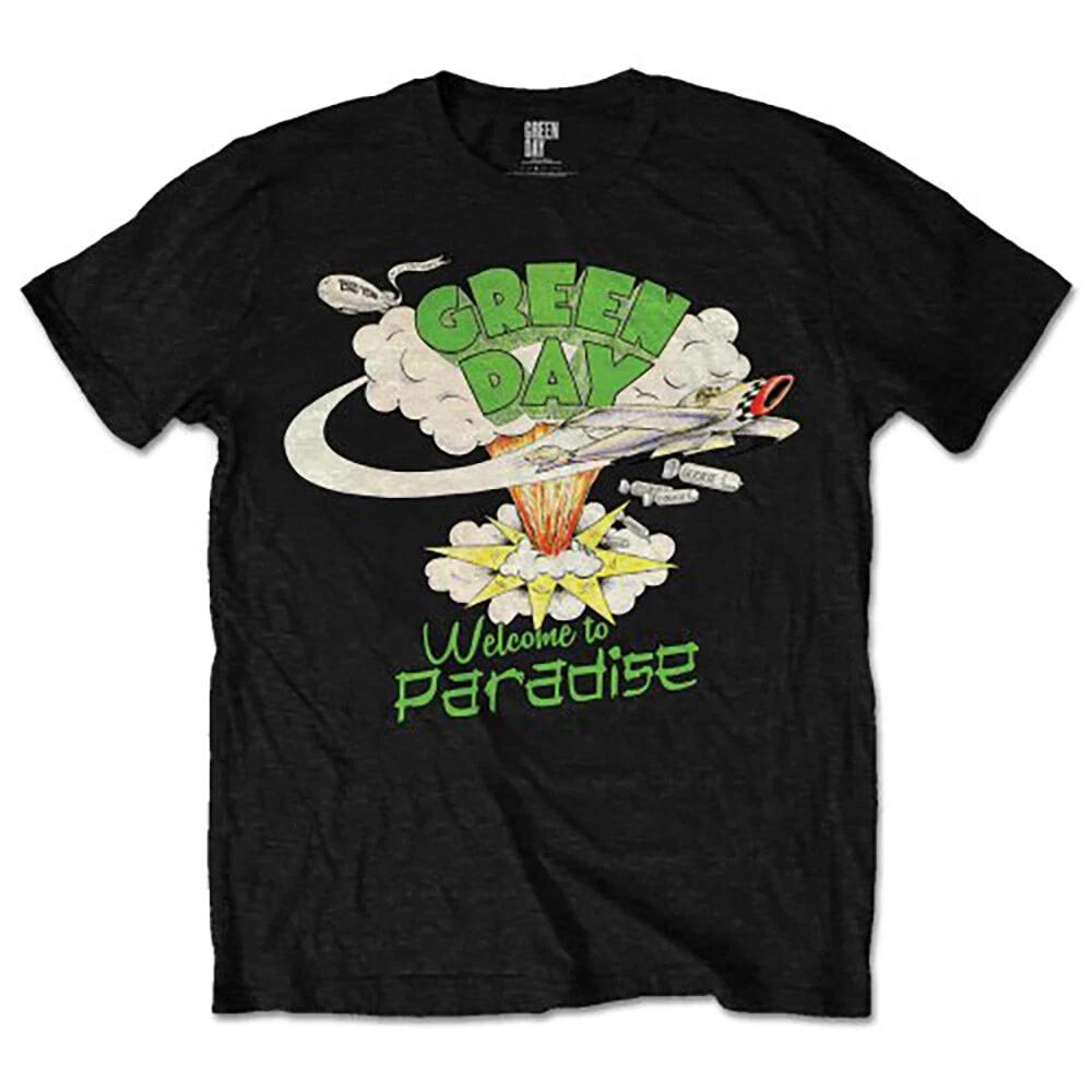 Green Day TShirt Welcome To Paradise New Black Official S